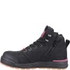 Hard Yakka 3056 PR Side Zip Womens Safety Boots Black Metal Free