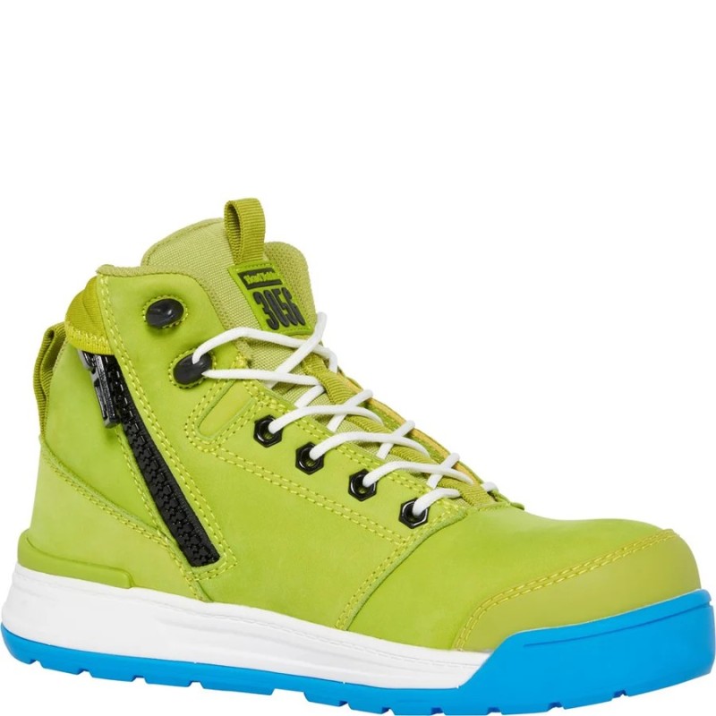Hard Yakka 3056 PR Side Zip Womens Safety Boots Wasabi Metal Free
