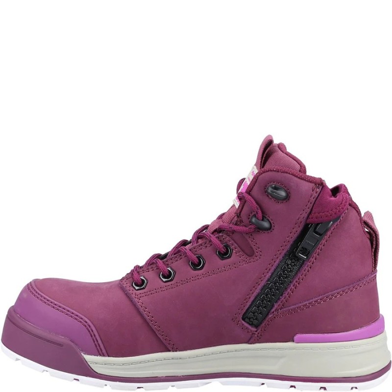 Hard Yakka 3056 PR Side Zip Womens Safety Boots Shiraz Metal Free