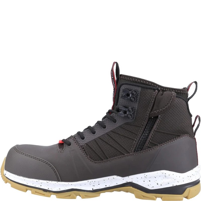 Hard Yakka NEO 2 PR Hybrid Side Zip Moss Safety Boots