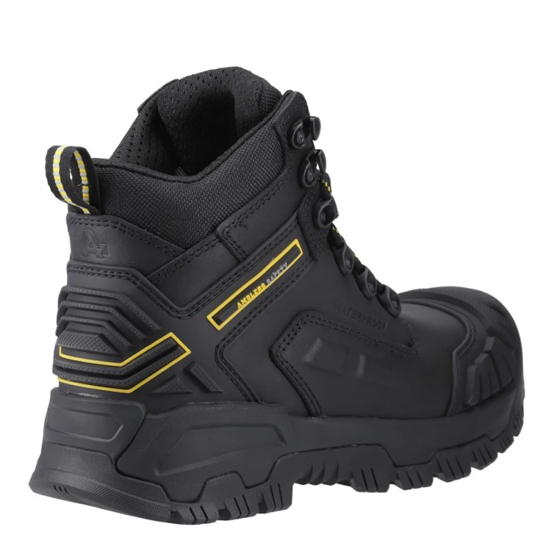 Amblers AS614C  Black Waterproof Womens Safety Boots Metal Free
