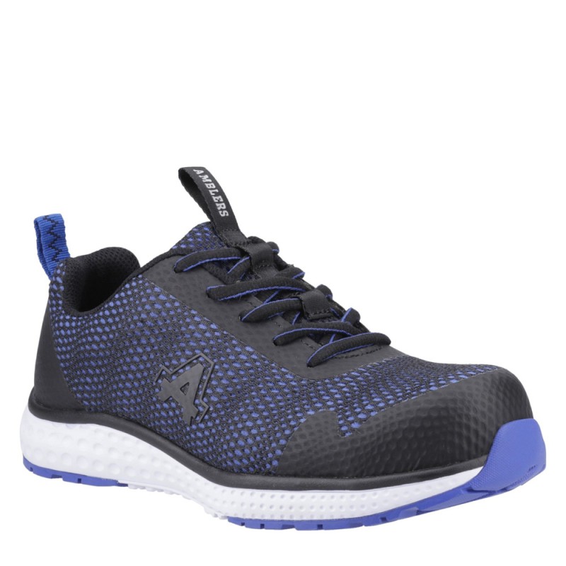 Amblers AS615C Blue Women's Safety Trainers Metal Free