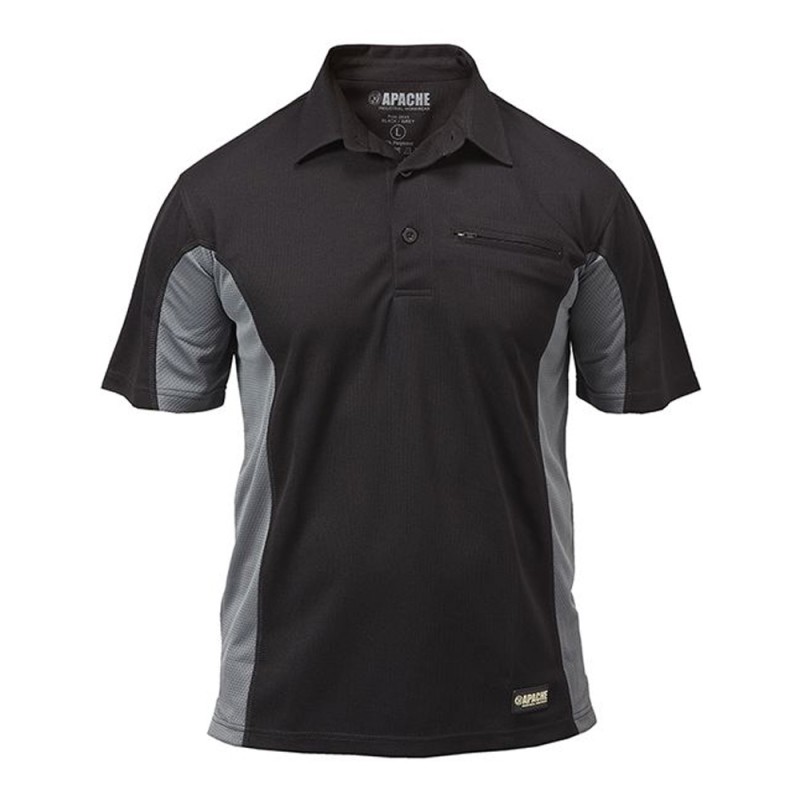 Apache APDMP Black / Grey Polo