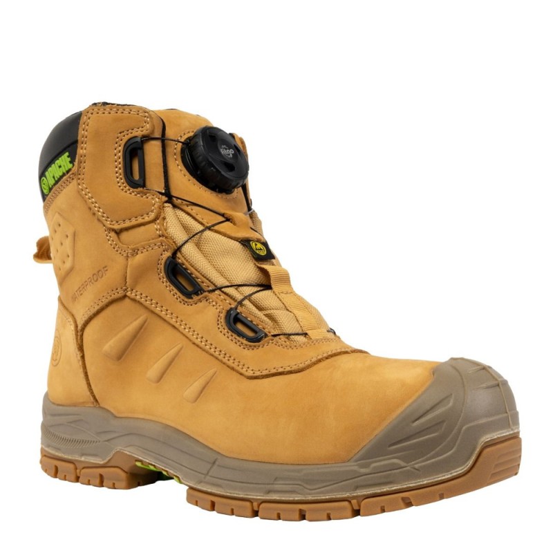 Apache Churchill Wheat FITGO Safety Boots ESD  BOA Style