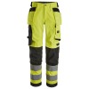 Snickers 6743 Hi-Vis Class 2 Women's Stretch Trousers Holster Pockets