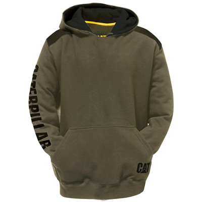 CAT C1910802 Logo Panel Hooded Sweatshirt