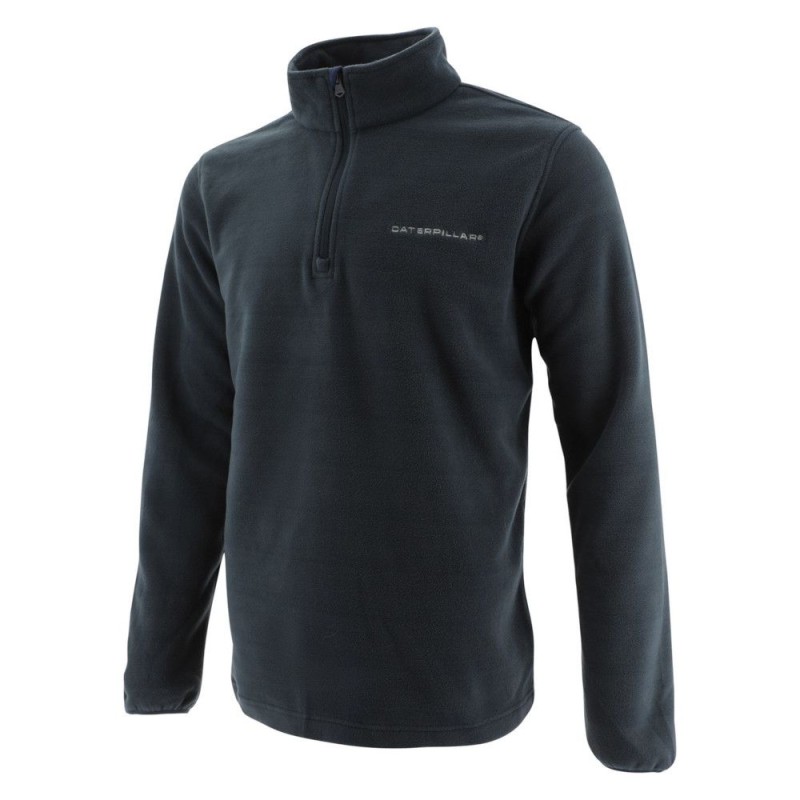 CAT 1030002 Quarter Zip Micro Fleece Navy