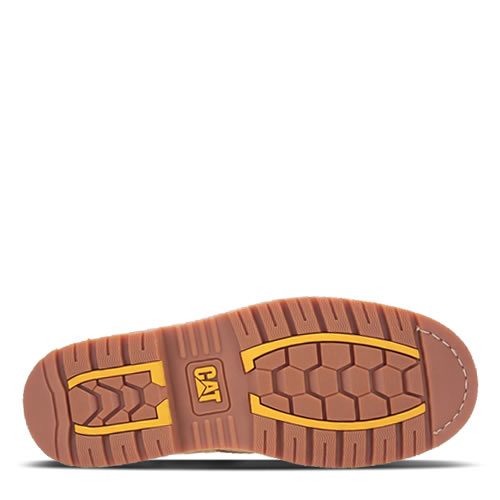 CAT Powerplant SB Safety Boots Steel Toe Caps Brown