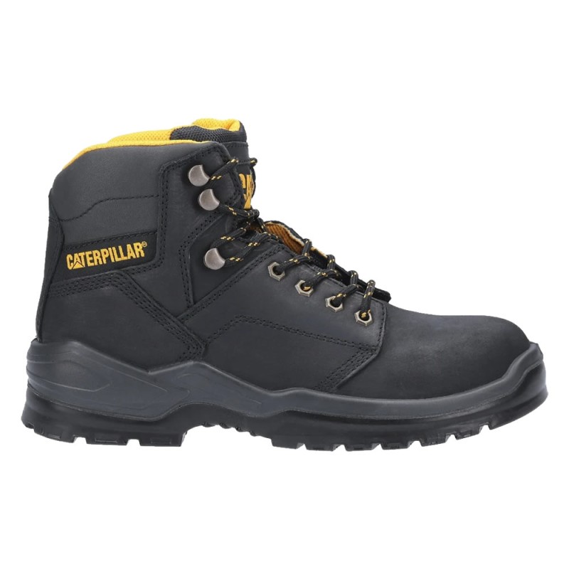 CAT Striver Black Safety Boots Steel Toe Caps S3