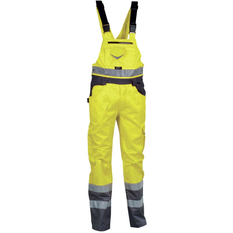 Cofra Bright Yellow High Visibility Bib n Brace