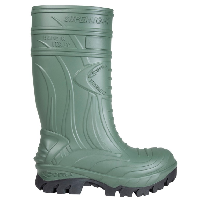 Cofra Thermic Green Safety Wellingtons Metal Free