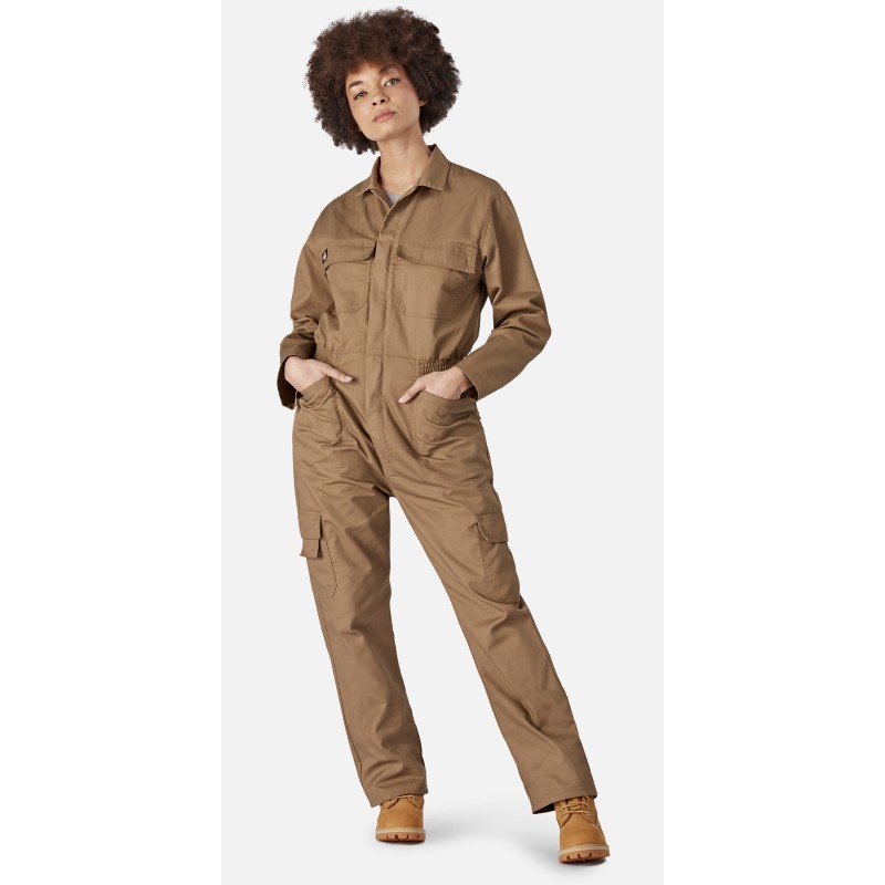 Dickies Womens Khaki Everyday Coveralls