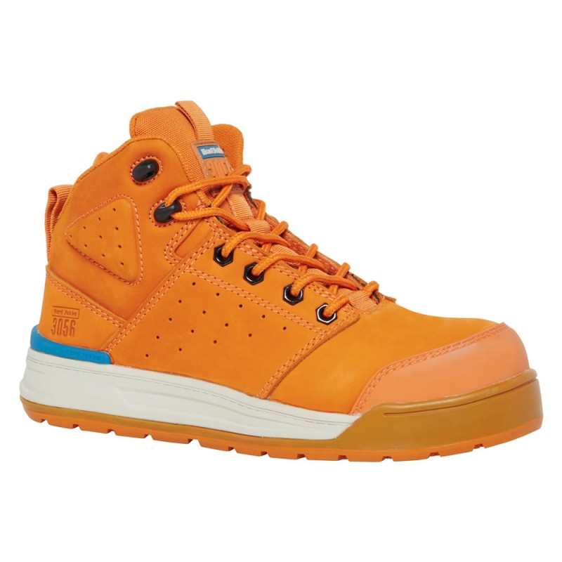 Hard Yakka 3056 PR Side Zip Womens Safety Boots Orange Metal Free