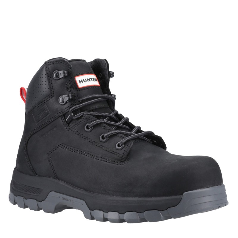 Hunter Lightning Waterproof Safety Boots Black Metal Free S7S