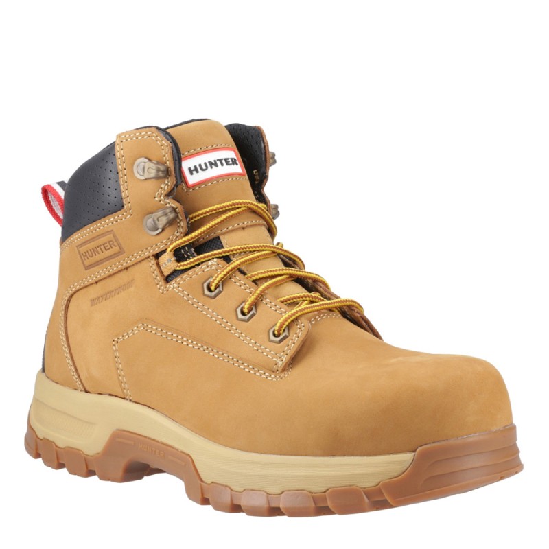 Hunter Lightning Waterproof Safety Boots Honey Metal Free S7S