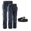 Snickers 2 x CoolTwill Holster Trousers 3211 Kit Including PTD Belt