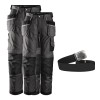 2 x Snickers 3212 3-Series Trousers, 3212 x 2 Plus A Belt