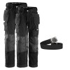 Snickers 2 x 3223 New Floor Layers Inc A PTD Belt Trousers