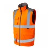 Leo Workwear Clovelly With Torrington Class 3 Hi-Vis Orange Anorak Bodywarmer