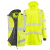 Leo Workwear Clovelly With Torrington Class 3 Hi-Vis Yellow Anorak Bodywarmer