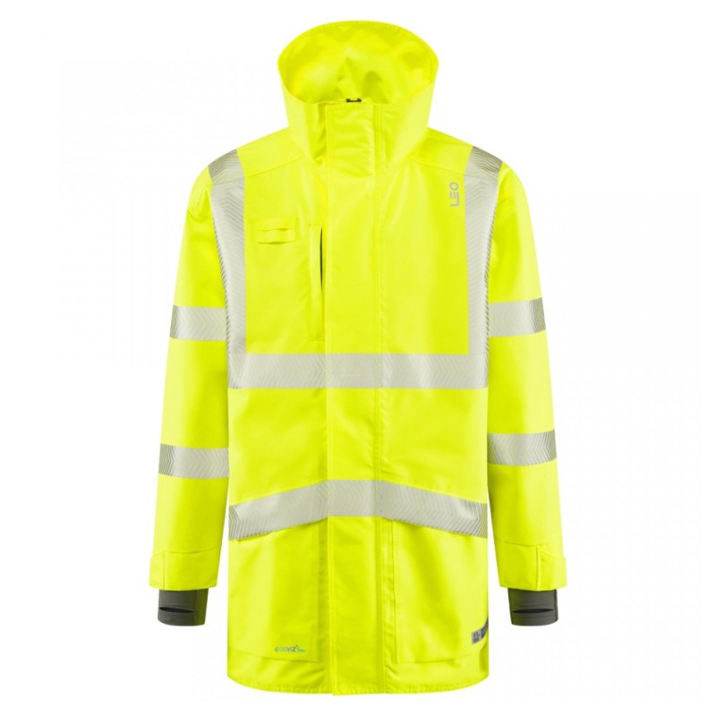 Leo Workwear Clovelly With Torrington Class 3 Hi-Vis Yellow Anorak Bodywarmer