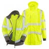 Leo Workwear Clovelly With Hartland Class 3 Hi-Vis Yellow Anorak Fleece