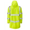 Leo Workwear Clovelly Class 3 Yellow Hi Vis Breathable Executive Anorak