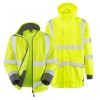 Leo Workwear Clovelly With Buckland Class 3 Hi-Vis Yellow / Navy Anorak Softshell Jacket