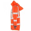 Leo Workwear Eastleigh Class 3 Orange Hi-Vis Breathable Anorak