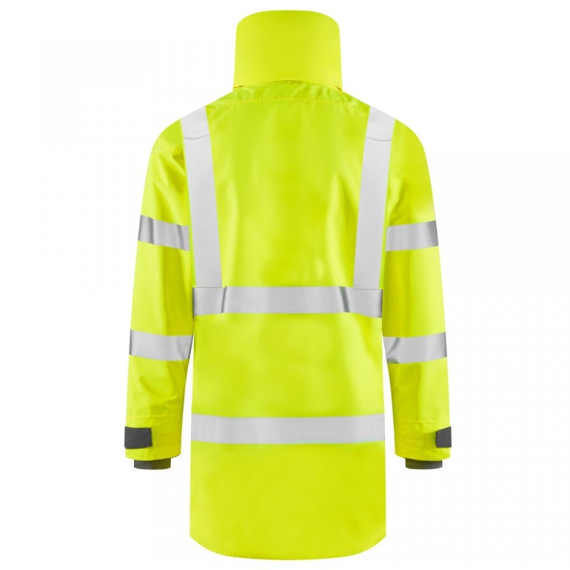 Leo Workwear Eastleigh Class 3 Yellow Hi-Vis Breathable Anorak