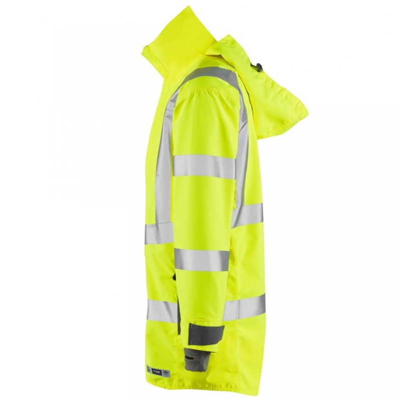 Leo Workwear Eastleigh Class 3 Yellow Hi-Vis Breathable Anorak