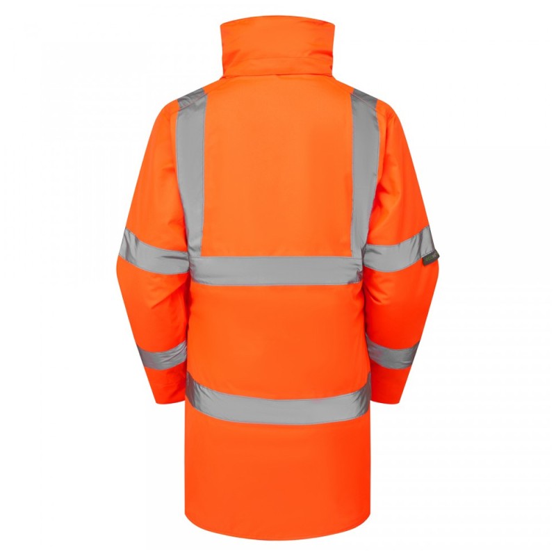Leo Workwear Cheristow Class 3 Women's Orange Hi-Vis Anorak