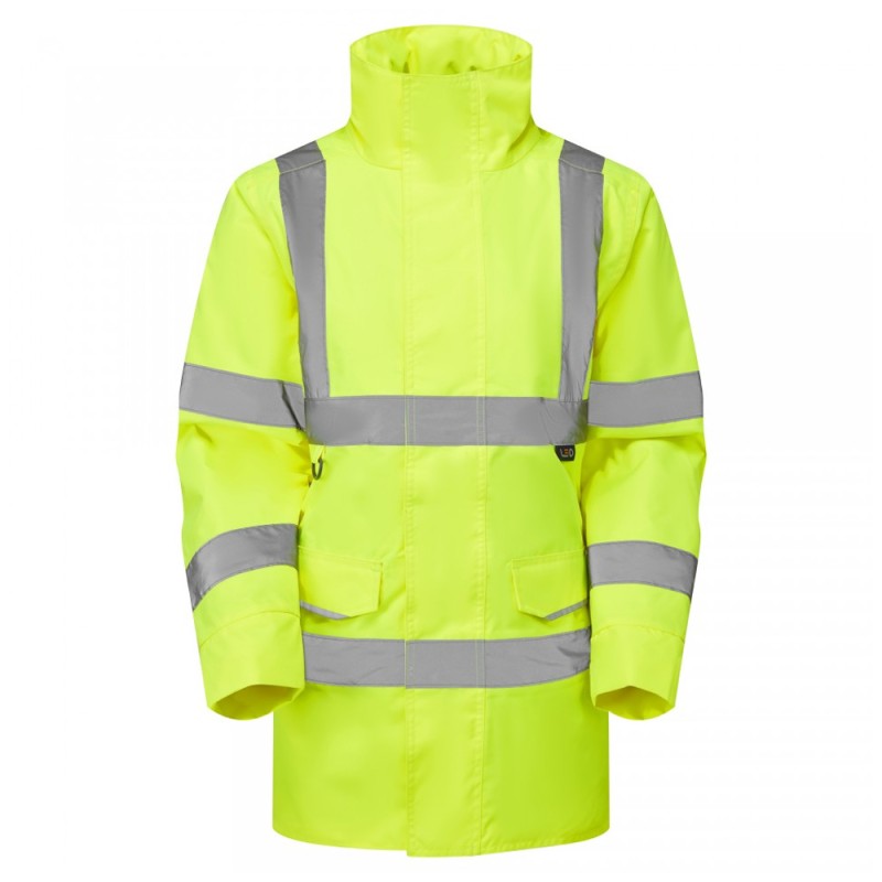 Leo Workwear Cheristow Class 3 Women's Yellow Hi-Vis Anorak