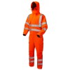 Leo Workwear Watertown Class 3 Hi-Vis Orange Stretch Coverall