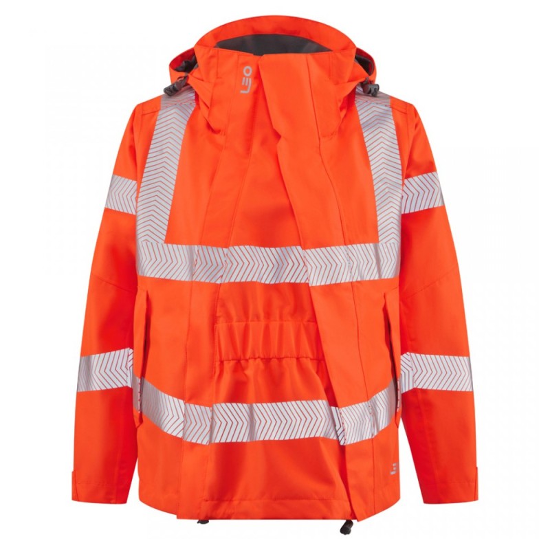 Leo Workwear Expander Class 3 Hi-Vis Orange Maternity Expander For Rosemoor Women's Jacket