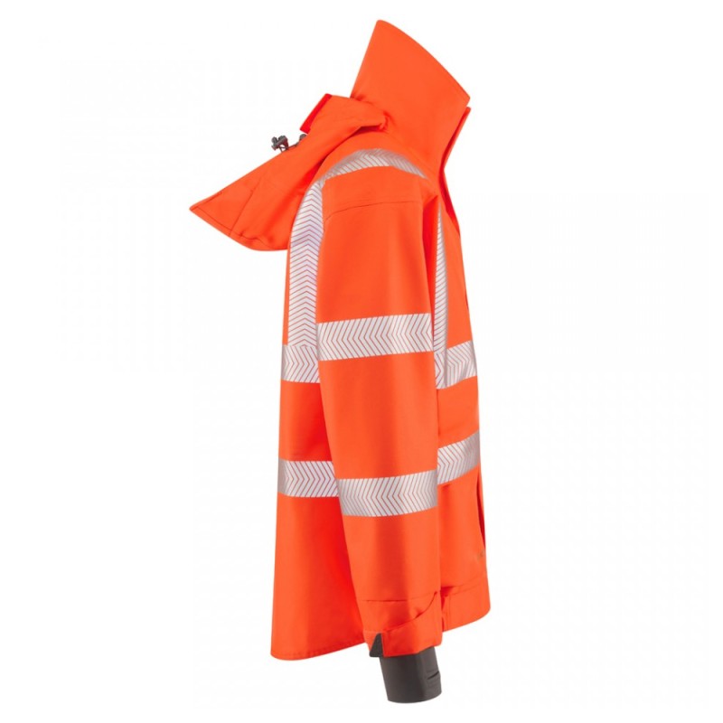 Leo Workwear Dartmoor Class 3 Hi-Vis Orange Bomber Jacket