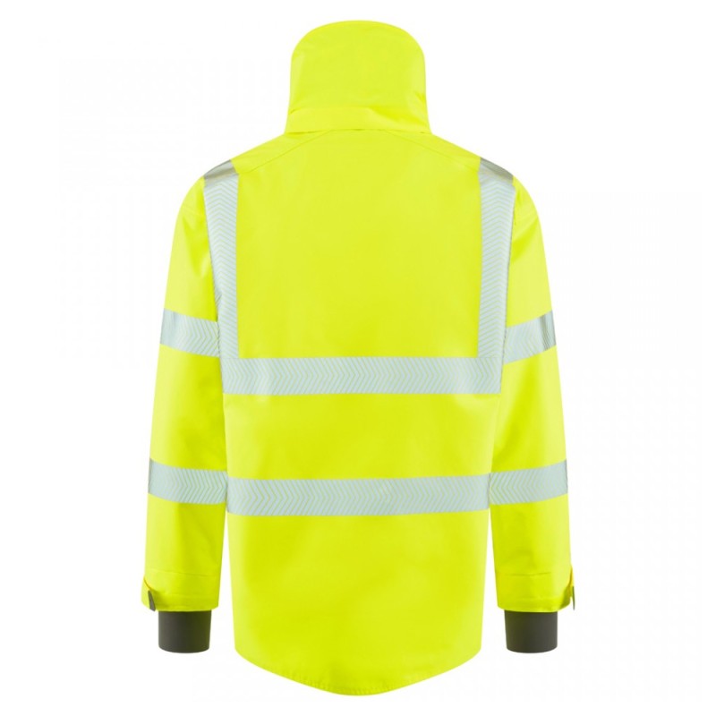 Leo Workwear Dartmoor Class 3 Hi-Vis Yellow Bomber Jacket