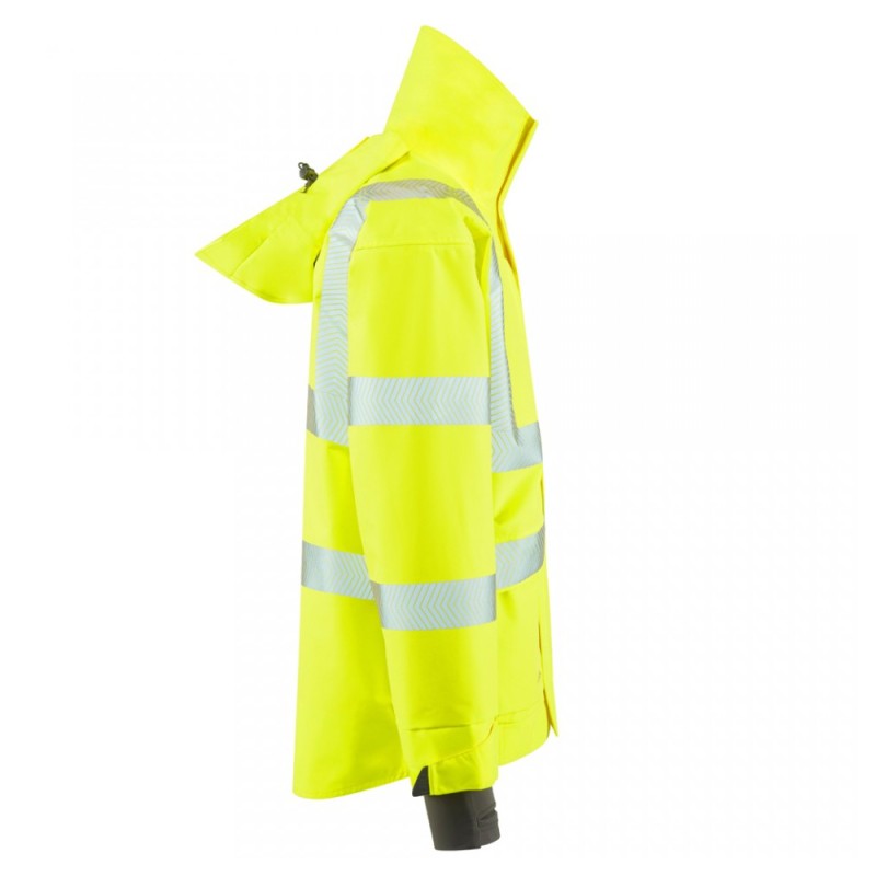 Leo Workwear Dartmoor Class 3 Hi-Vis Yellow Bomber Jacket