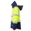 Leo Workwear Dartmoor Class 2 Jacket Hi-Vis Yellow / Navy