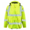 Leo Workwear Rosemoor Class 3 Hi-Vis Yellow Jacket with Expander