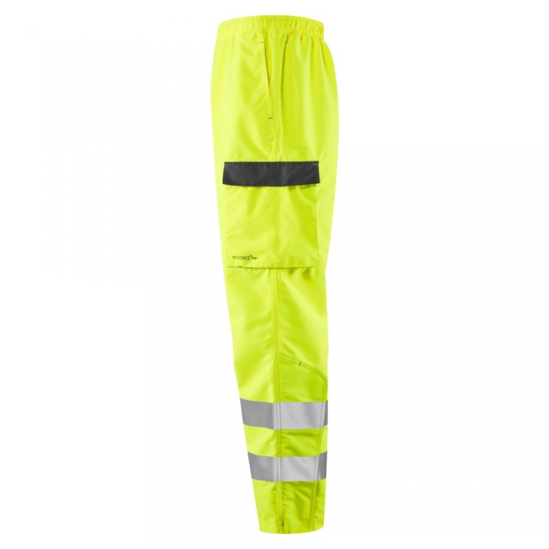 Leo Workwear Westleigh Class 1 Hi-Vis Yellow Overtrouser