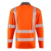 Leo Workwear Georgeham Class 3 Hi-Vis Orange Long-Sleeved Polo Shirt