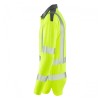 Leo Workwear Georgeham Class 3 Hi-Vis Yellow Long-Sleeved Polo Shirt