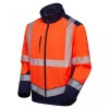 Leo Workwear Bowden Class 2 Hi-Vis Orange Softshell Jacket