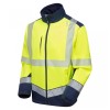 Leo Workwear Bowden Class 2 Hi-Vis Yellow Softshell Jacket