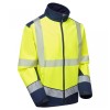 Leo Workwear Bowden Class 2 Hi-Vis Yellow Softshell Jacket