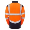 Leo Workwear Tapeley Class 2 Hi-Vis Orange 1/4 Zip Sweatshirt