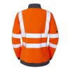 Leo Workwear Elberry Class 2 Hi-Vis Orange Women's 1/4 Zip Sweatshirt