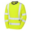 Leo Workwear Riverton Class 3 Hi-Vis Yellow Long-Sleeve T-Shirt