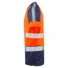 Leo Workwear Forda Class 1 Hi-Vis Orange / Navy T-Shirt